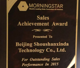 2015年MORNINGSTAR銷售業(yè)績獎